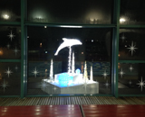 14 東京 辰巳 国際水泳場 イルミネーション 装飾 プール イルカ ジャンプ