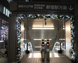 15 新宿マインズタワー クリスマス装飾 光 空間