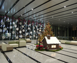 16 港区 バンダイナムコ 未来研究所 オーダーメイド 大型 ソファー クリスマス装飾
