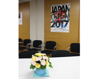 ジャパンオープン 2017 会場内 生花装飾 ヴィクトリーブーケ