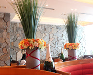17 東京スクエアガーデン LES ROSIERS BISTROT DE L’OIE レストラン 造花アレンジ 装飾