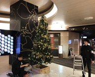 17 新宿ヒルトン 地下 ケイフォトサービス ヒルトピア クリスマスツリー 装飾
