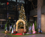 17 新宿駅南口 新宿マインズタワー クリスマス装飾