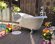 24 恵比寿 プールサイド 生花装飾 南国 フラワーアレンジメント SEASONS 事例