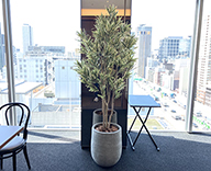 24 大阪市内 ホテル グリーン 造花 装飾 SEASONS 事例