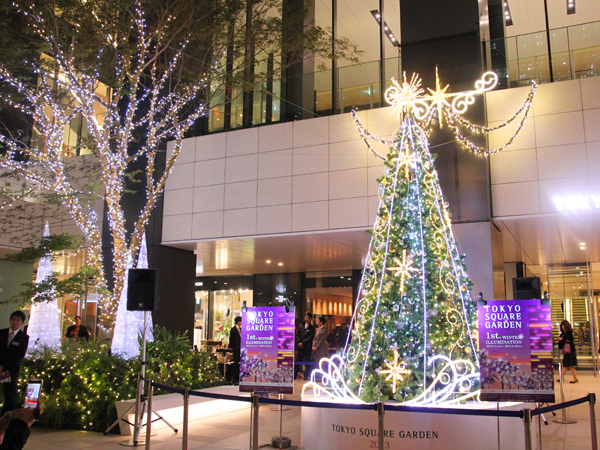 東京スクエアガーデン(京橋) クリスマスツリー