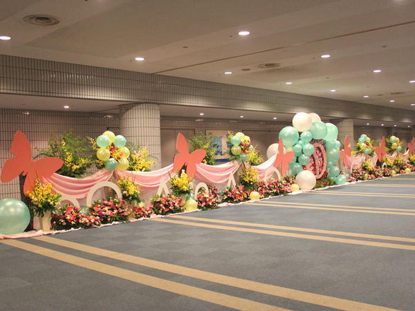 ダイアナ夢ステージ横浜アリーナ 生花装飾