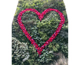 16 六本木 壁面緑化 造花 ハートマーク 装飾