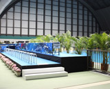 FINA airweave 競泳 ワールドカップ 東京大会 VIP室 アレンジメント 会場 装飾