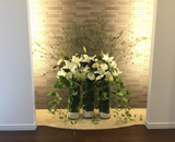 17 神戸市 モデルルーム アートフラワー 造花 装飾