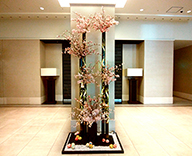 21 大阪 商業 施設 桜 造花 装飾 SEASONS