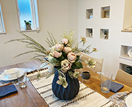 21 神戸市 創建様 ルナ 神戸 西鈴蘭台 モデルルーム 造花 装飾 フラワー 雑貨小物 SEASONS