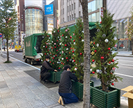 21 銀座4丁目 晴海通り クリスマスツリー SEASONS
