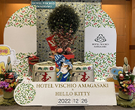 23 尼崎 ホテルヴィスキオ お正月 装飾 オリジナル 門松 しめ縄 造花 SEASONS 事例