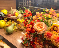 23 丸の内 飲食店 秋装飾 造花 装飾 hitotoki 事例