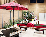 24 江戸川区 イベントスペース 季節装飾 造花 装飾 SEASONS 事例