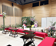 24 江戸川区 イベントスペース 季節装飾 造花 装飾 SEASONS 事例