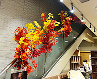 24 銀座 店内店頭装飾 造花 秋 あんぱん SEASONS 事例