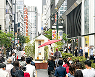 24 銀座 植栽レンタル お茶会 銀ぶら オータムギンザ SEASONS 事例