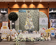 24 尼崎 ホテル クリスマス装飾 イルミネーション スワッグ SEASONS 事例