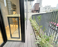 25 渋谷 バルコニー エバーグリーン 爽やか バルコニー futatoki 事例