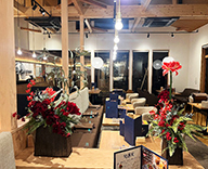 25 国分寺 店内 フェイクフラワー フェイクアレンジ 増加 hitotoki 事例