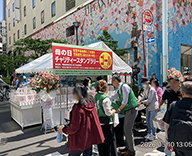26 銀座 路上 スタンド 花束 母の日 SEASONS 事例