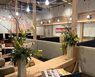 26 国分寺 店舗内 造花装飾 造花アレンジメント フェイクフラワー hitotoki 事例