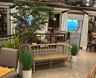 26 横浜港 船内 会場装花 造花装飾 フェイクグリーン SEASONS 事例